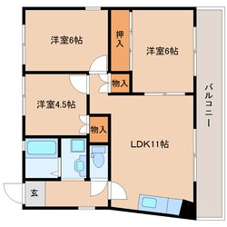 菖蒲池駅 徒歩18分 1階の物件間取画像